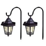 Set of 2 Solar LED Hanging Garden Lanterns