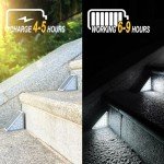 4-Pack Solar Step Lights for Outdoor Pathways