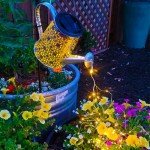 Solar Watering Can Lights for Garden Décor