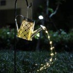 Solar Watering Can Lights for Garden Décor