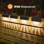 Solar Garden Fence Lights, 2-Pack with 3 Modes