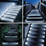 4-Pack Solar Step Lights for Outdoor Pathways