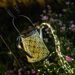 Solar Watering Can Lights for Garden Décor