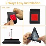 GEEKHOM 12 Pack Solar LED Stair Lights