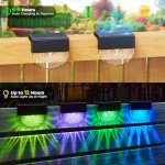 Solar Garden Fence Lights, 2-Pack with 3 Modes