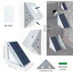 4-Pack Solar Step Lights for Outdoor Pathways