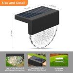 Solar Garden Fence Lights, 2-Pack with 3 Modes