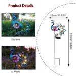 Waterproof Solar Peacock Statue Garden Lights