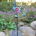 Waterproof Solar Peacock Statue Garden Lights
