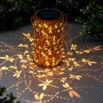 Dragonfly Hanging Solar Garden Lantern Lights