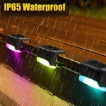 12-Pack Multicolor Solar Garden Step Lights