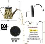 Retro Solar Watering Can Garden Hanging Lights