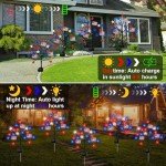 Patriotic Solar Garden Lights - 2 Pack, 40LED