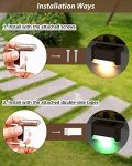 12-Pack Multicolor Solar Garden Step Lights