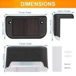 12-Pack Multicolor Solar Garden Step Lights