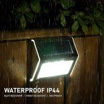 Cool White Solar Fence Lights - 6 Pack
