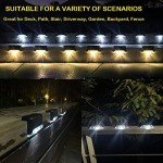 16 Pack Waterproof Solar Deck LED Lights