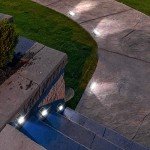 Cool White Solar Fence Lights - 6 Pack
