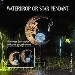 Solar Garden Lights with Moon and Star Design