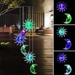 Color Changing Solar Wind Chime Lights for Outdoors