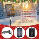Dimmable Solar Candy Cane Lights with Remote