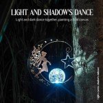Solar Garden Lights with Moon and Star Design