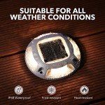 8 Pack Solar Garden Lights - Waterproof Deck Markers