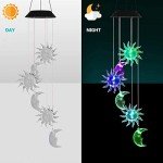 Color Changing Solar Wind Chime Lights for Outdoors
