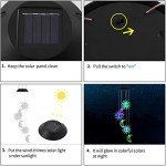 Color Changing Solar Wind Chime Lights for Outdoors