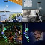 Color Changing Solar Wind Chime Lights for Outdoors