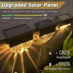 MUSUNIA 4 Pack Solar Garden Fence Lights