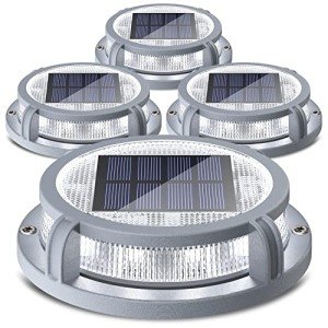 Siedinlar Solar Deck Lights - 4 Pack, 2 Colors
