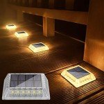 Soslina 4 Pack Solar Garden Path Lights