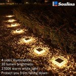 Soslina 4 Pack Solar Garden Path Lights