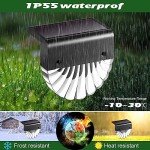 MUSUNIA 4 Pack Solar Garden Fence Lights