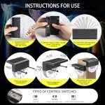 MUSUNIA 4 Pack Solar Garden Fence Lights