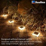 Soslina 4 Pack Solar Garden Path Lights