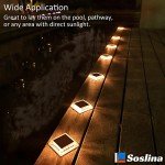 Soslina 4 Pack Solar Garden Path Lights