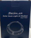 Siedinlar Solar Deck Lights - 4 Pack, 2 Colors