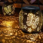Butterfly Solar Lanterns for Garden - 2 Pack