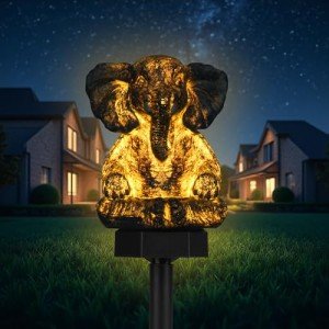 Solar Elephant Garden Lights - Unique Outdoor Decor
