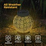 Solar Lanterns for Garden, Patio & Pathway - 2 Pack