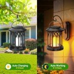 KOOPER 2-Pack Solar Hanging Garden Lanterns