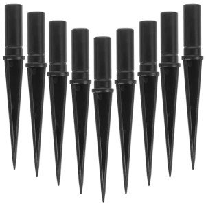 VANZACK Solar Garden Light Plastic Ground Stakes - 10 Pack