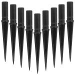 VANZACK Solar Garden Light Plastic Ground Stakes - 10 Pack