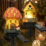 Solar Mushroom Fairy Lights - 2 Pack Garden Décor