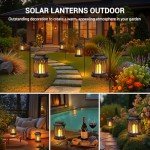 KOOPER 2-Pack Solar Hanging Garden Lanterns
