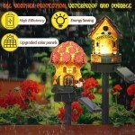 Solar Mushroom Fairy Lights - 2 Pack Garden Décor