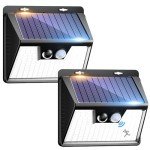 Solar Motion Sensor Garden Lights - 2 Pack