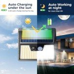 Solar Motion Sensor Garden Lights - 2 Pack